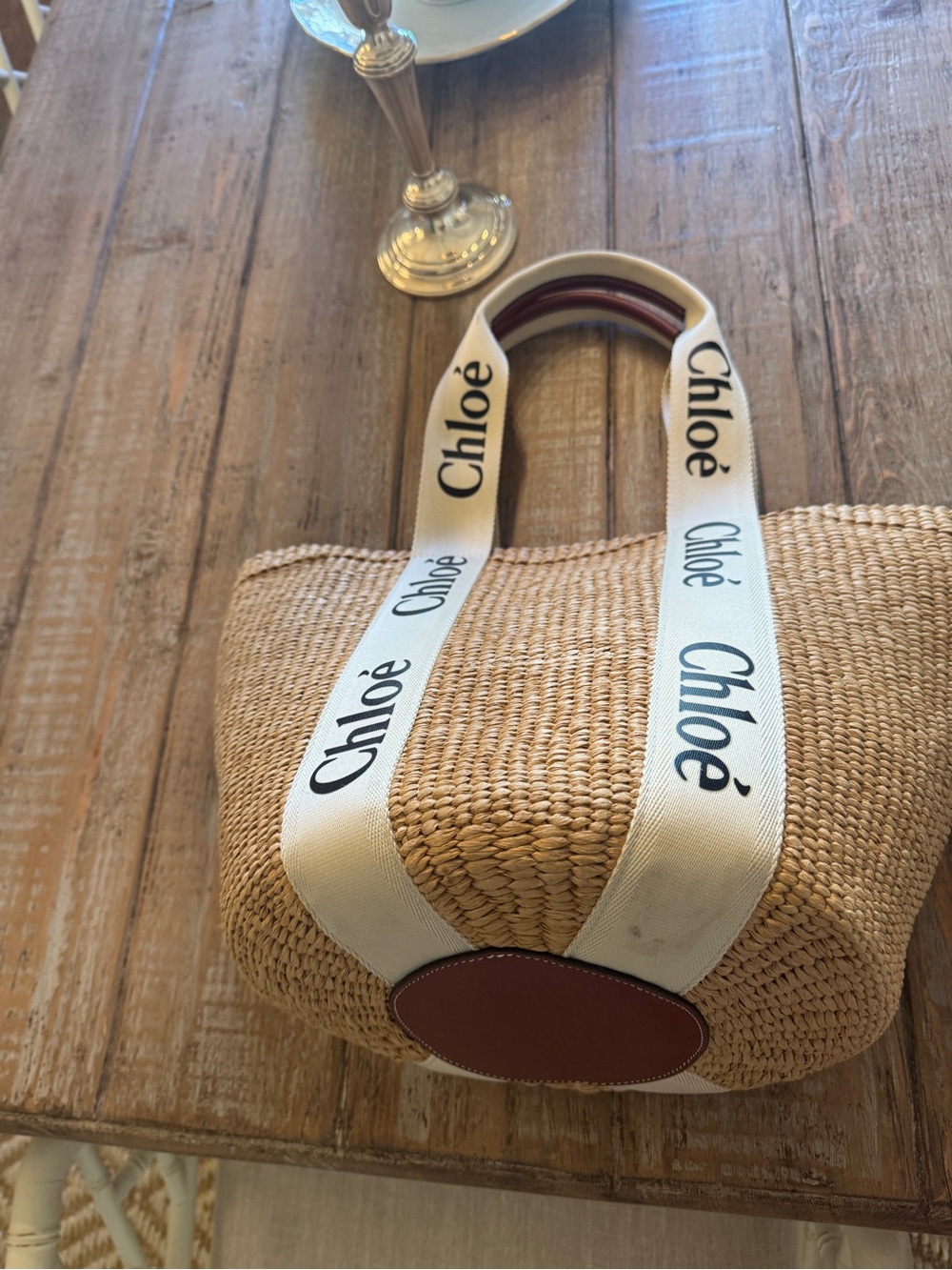New never used Chloe woody straw bucket bag. - Picture 6 of 6